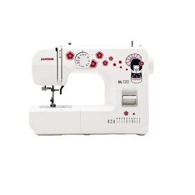 Швейная машина Janome EL120, 11 операций, полуавтомат, обработка петли, белая  (артикул 2587378)  большой выбор товаров оптом и в розницу по низким ценам с доставкой