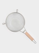 Сито для просеивания с деревянной ручкой Доляна «Стандарт», d=21 см, нержавеющая сталь - Фото 3