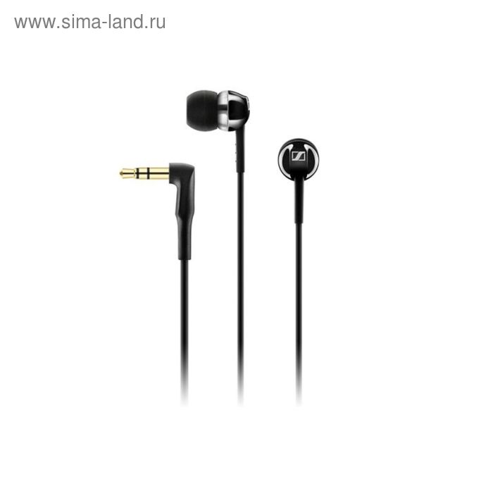 Наушники Sennheiser CX 1.00, вкладыши, в ушной раковине, провод 1.2 м, черные - Фото 1