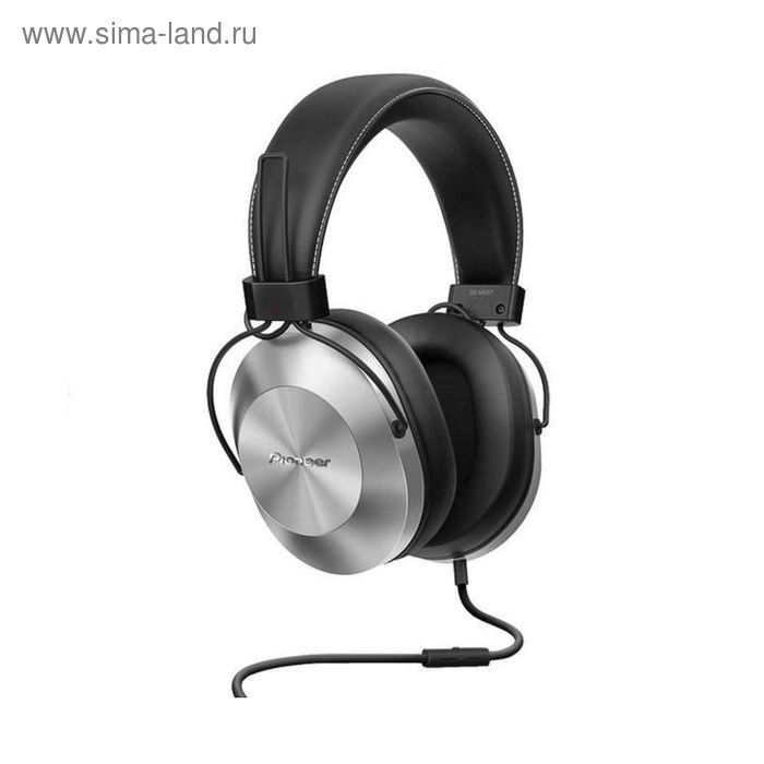 Наушники Pioneer SE-MS5T-S, мониторные, оголовье, провод 1.2 м, цвет серебро - Фото 1