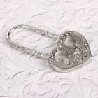 Свадебный замок « Совет да любовь», серебро, 3,7 х 8,1 см - Фото 2