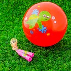 Игровой набор: скакалка, мяч детский "Черепашка", 22 см - Фото 5