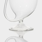 Бокал для вина Magistro «Пантера», 300 мл, стекло, с трубочкой, прозрачный - Фото 3