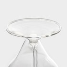 Бокал для вина Magistro «Пантера», 300 мл, стекло, с трубочкой, прозрачный - Фото 5