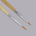 Набор кистей для дизайна ногтей, 2 шт., 18 см, бежевый - Фото 2