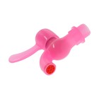 Кран водоразборный ZEIN, с плоской ручкой, PP, с шаровым механизмом, розовый - Фото 3
