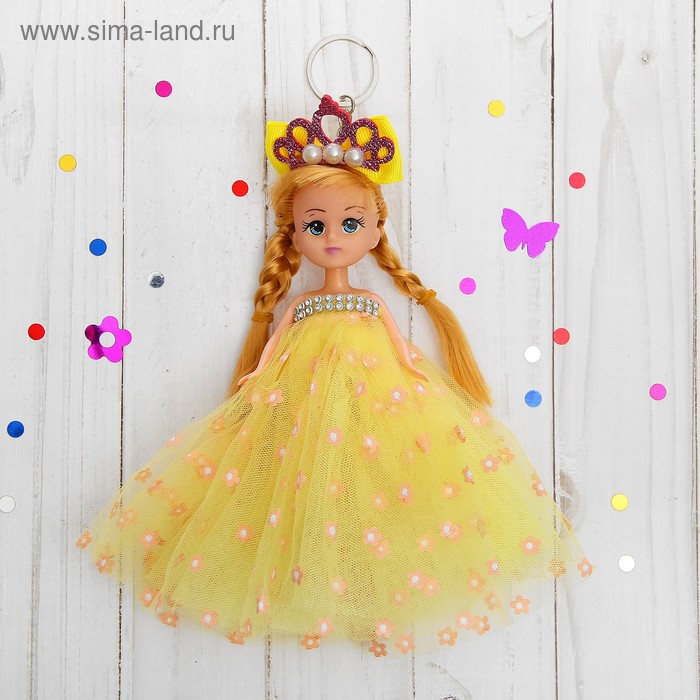 Игрушка-брелок «Куколка», с короной, 20 см - Фото 1