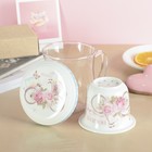 Кружка стеклянная "Выходной", 400 мл, с керамическим ситом и крышкой - Фото 3