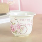 Кружка стеклянная "Выходной", 400 мл, с керамическим ситом и крышкой - Фото 5