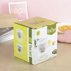 Кружка стеклянная "Выходной", 400 мл, с керамическим ситом и крышкой - Фото 7