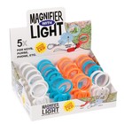 Брелок для ключей лупа «Космонавт», d=2.5 см, с фонариком, шоубокс, МИКС - Фото 2