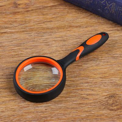 Лупа классическая, прорезиненный корпус 10х, d=5 см