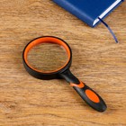 Лупа классическая, прорезиненный корпус 8х, d=6.5 см - Фото 1