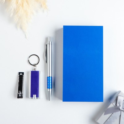 Набор подарочный, 3 предмета: ручка, фонарик, кусачки