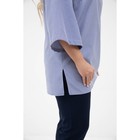 Блуза женская, размер 60, цвет синий - Фото 2