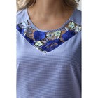 Блуза женская, размер 60, цвет синий - Фото 7