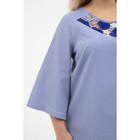 Блуза женская, размер 60, цвет синий - Фото 10