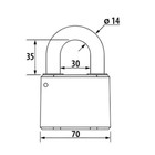 Замок навесной «Чебоксары» ВС 2- М1 -01, d=14 мм - Фото 2