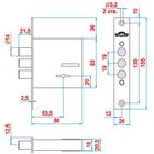 Замок врезной «Эльбор» Кремень 1.04.07.5.5 (074 В), б/о, б/ручки, 5 ключей, цвет никель 2617642