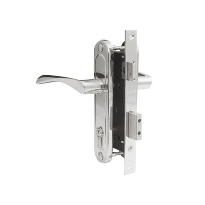 Замок врезной Apecs 1223/60-CR, с руч, цвет хром