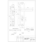 Замок врезной Apecs 2210/60-G, с ручкой, цвет золото - Фото 3