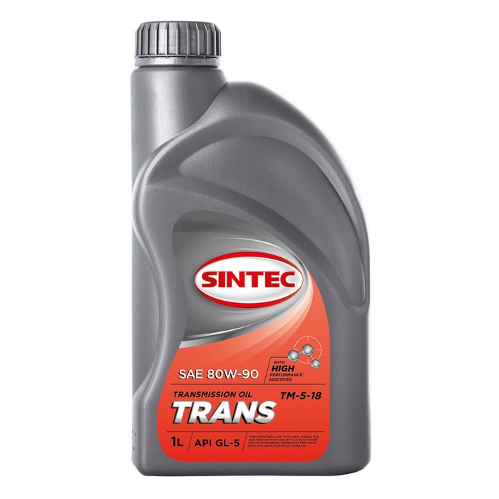 Трансмиссионное масло Sintec/Sintoil Транс ТАД-17И (ТМ-5-18) 80/90 GL-5 1л - Фото 1
