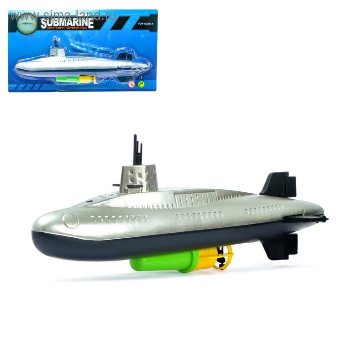 Лодка «Субмарина», работает от батареек - Фото 1