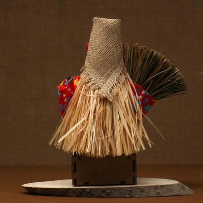 Фигурка оберег - домовой «Баба яга на сундуке», 30×29×23 см, МИКС