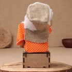 Оберег-домовой "Славуся в меховой шапке, на сундуке с  шашлыком", 38х24х18 см, микс - фото 25310594