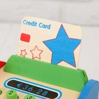 Игрушка деревянная "Касса", в наборе деревянные монетки, карта, кнопки нажимаются - Фото 3
