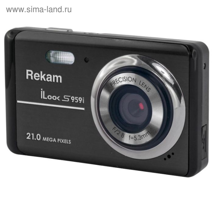 Фотоаппарат Rekam iLook S959i, 21 Mpix, 3", 720 p, SDHC, MMC CMOS IS el, темно-серый - Фото 1