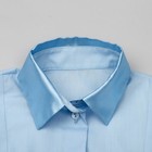 Блузка для девочки, рост 122 см, цвет голубой - Фото 3