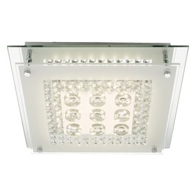 Люстра потолочная ELENA 1x12Вт LED хром 30x30x6,5 см