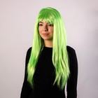 Карнавальный парик «Блеск», цвет зелёный - фото 320610200