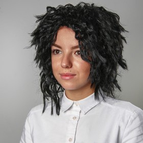 Карнавальный парик «Звезда», цвет чёрный  (артикул 3467290)  большой выбор товаров оптом и в розницу по низким ценам с доставкой