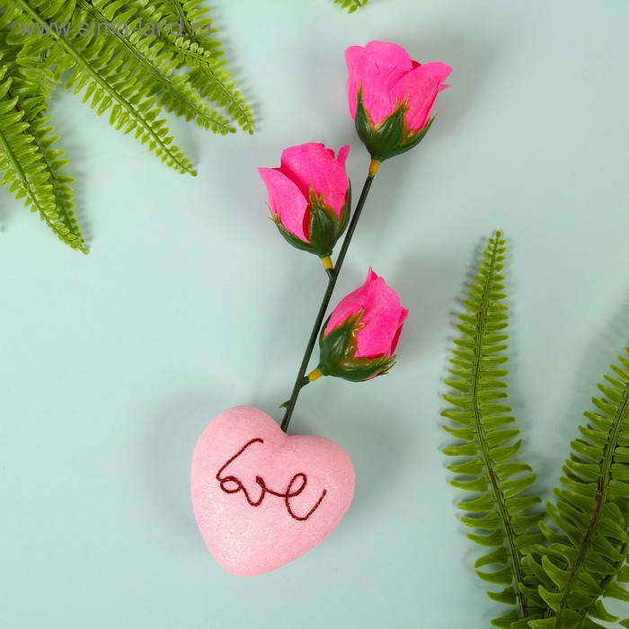 Мыльные лепестки "Роза с сердцем ", МИКС - Фото 1