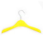 Плечики для одежды, 30×4×19 см, широкие антискользящие плечи, цвет жёлтый - Фото 1