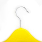 Плечики для одежды, 30×4×19 см, широкие антискользящие плечи, цвет жёлтый - Фото 2