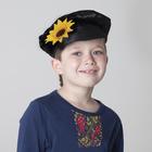 Картуз для мальчика, габардин, обхват головы 54-57 см, цвет чёрный - фото 8684908