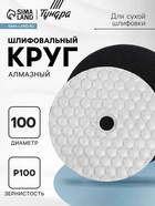 Алмазный гибкий шлифовальный круг ТУНДРА «Черепашка», для сухой шлифовки, 100 мм, № 100 - Фото 1