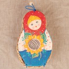 Футляр подарочный «Матрёшка с подсолнухом», малая, ива 12х5х20 см - Фото 2