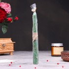 Свеча магическая «На здоровье» с травой, зелёная, 20 см - Фото 5