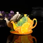 Чайный домик "Чайничек с цитрусами" 15х8,5х10см - Фото 1