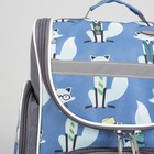 Рюкзак школьный "Лисы", 1 отдел на молнии, 3 наружных кармана, цвет серый - Фото 4
