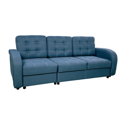 Диван-трансформер с раскладной оттоманкой «Сэл», обивка «калифорния джинс»