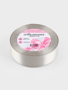 Лента атласная, 25 мм, 23±1 м, светло-серая №179 - Фото 5