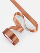 Лента атласная, 25 мм, 23±1 м, светло-коричневая №136 - Фото 2