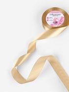 Лента атласная, 25 мм, 23±1 м, тёмно-бежевая №123 - Фото 2