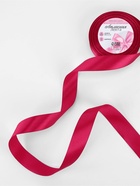 Лента атласная, 25 мм × 23±1 м, ярко-розовая №72 - Фото 2