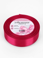 Лента атласная, 25 мм × 23±1 м, ярко-розовая №72 - Фото 4